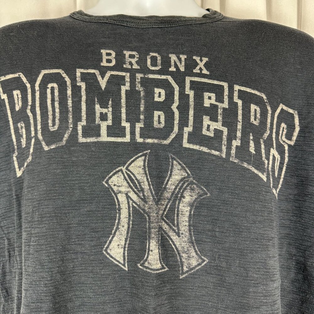 Bronx Bombers Banner T-Shirt Medium Black 100% Cotton
